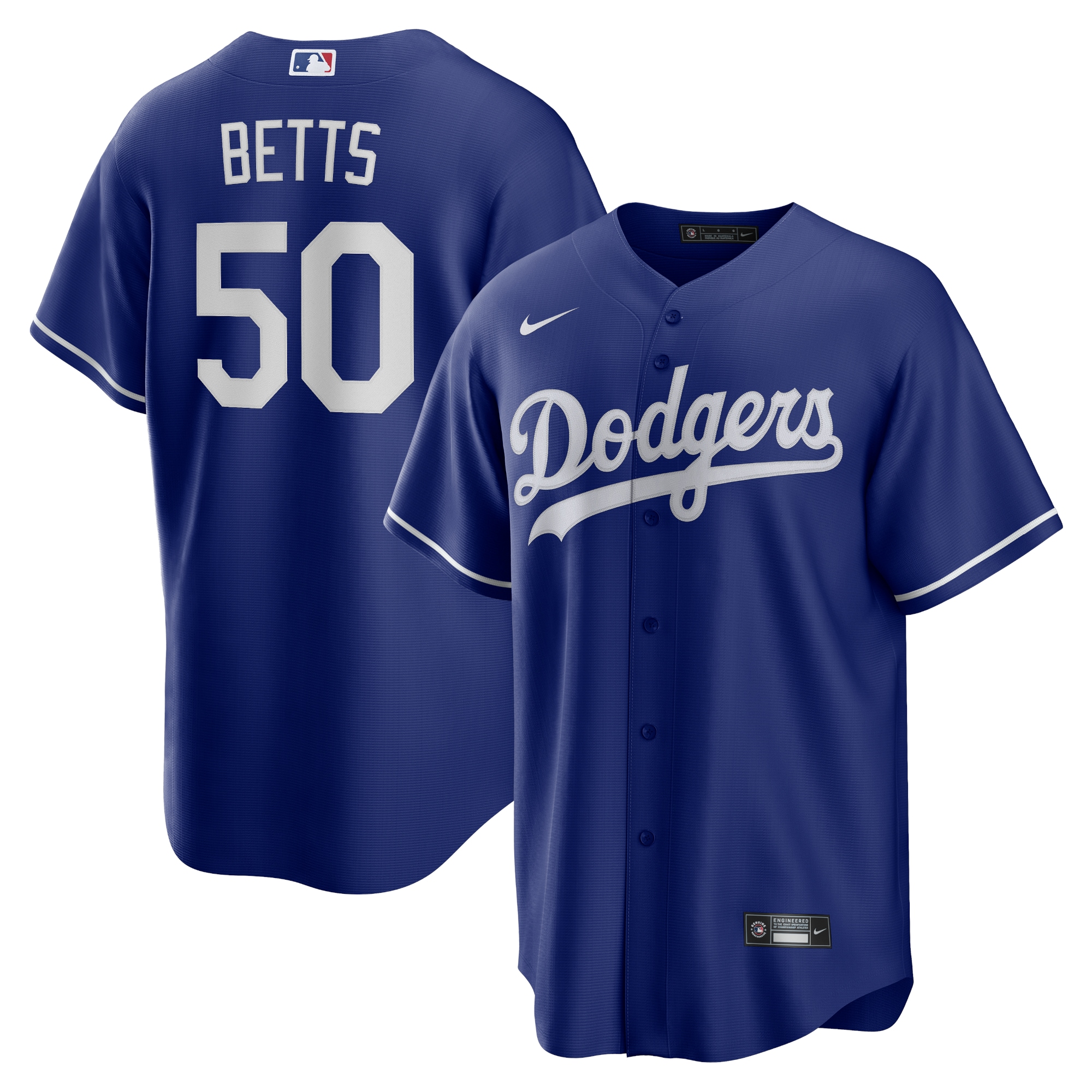 Mookie Betts Los Angeles Dodgers  Alternate Replica Player Name Jersey - Royal