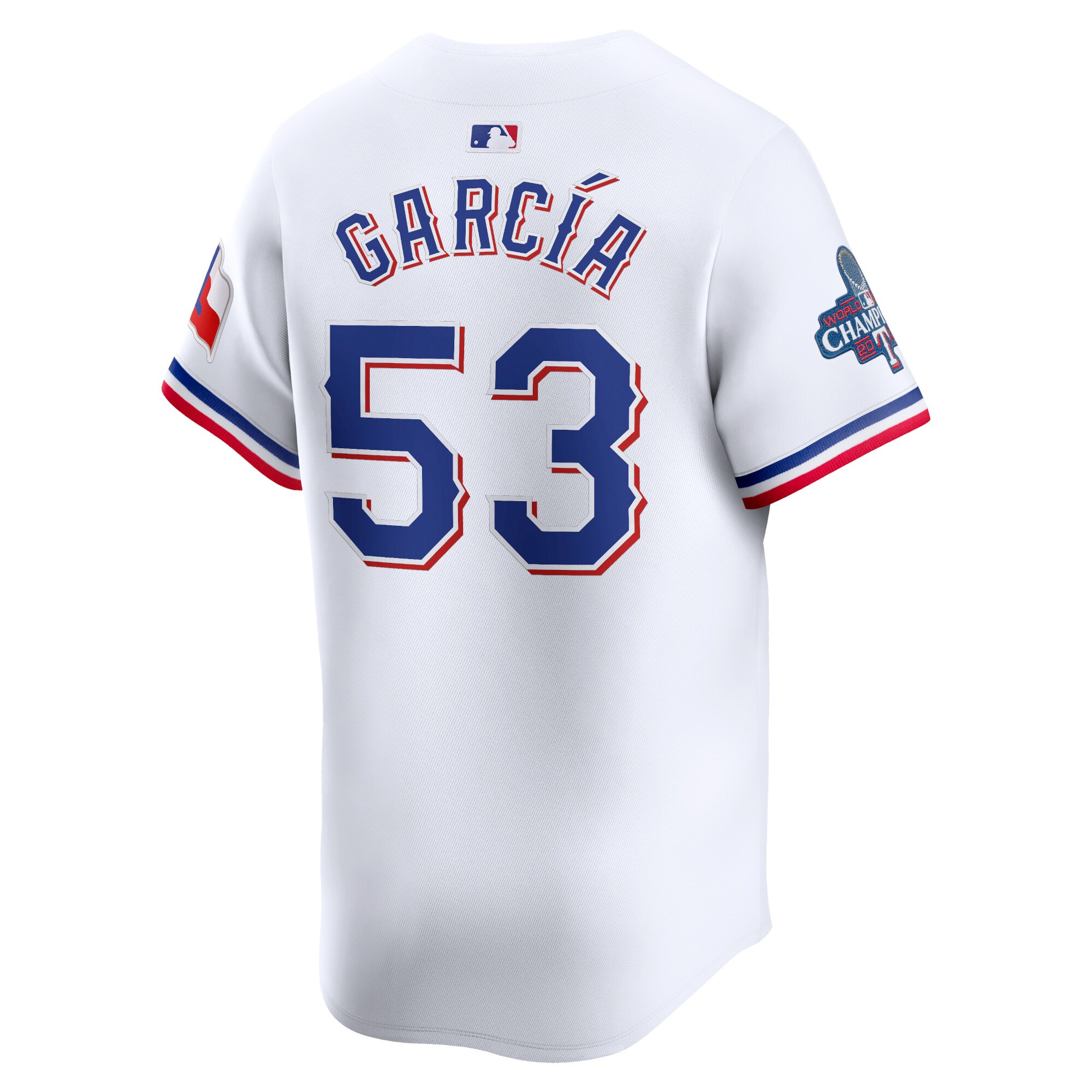 Adolis Garc\u00c3\u00ada Texas Rangers  Home 2023 World Series Champions Limited Jersey - White