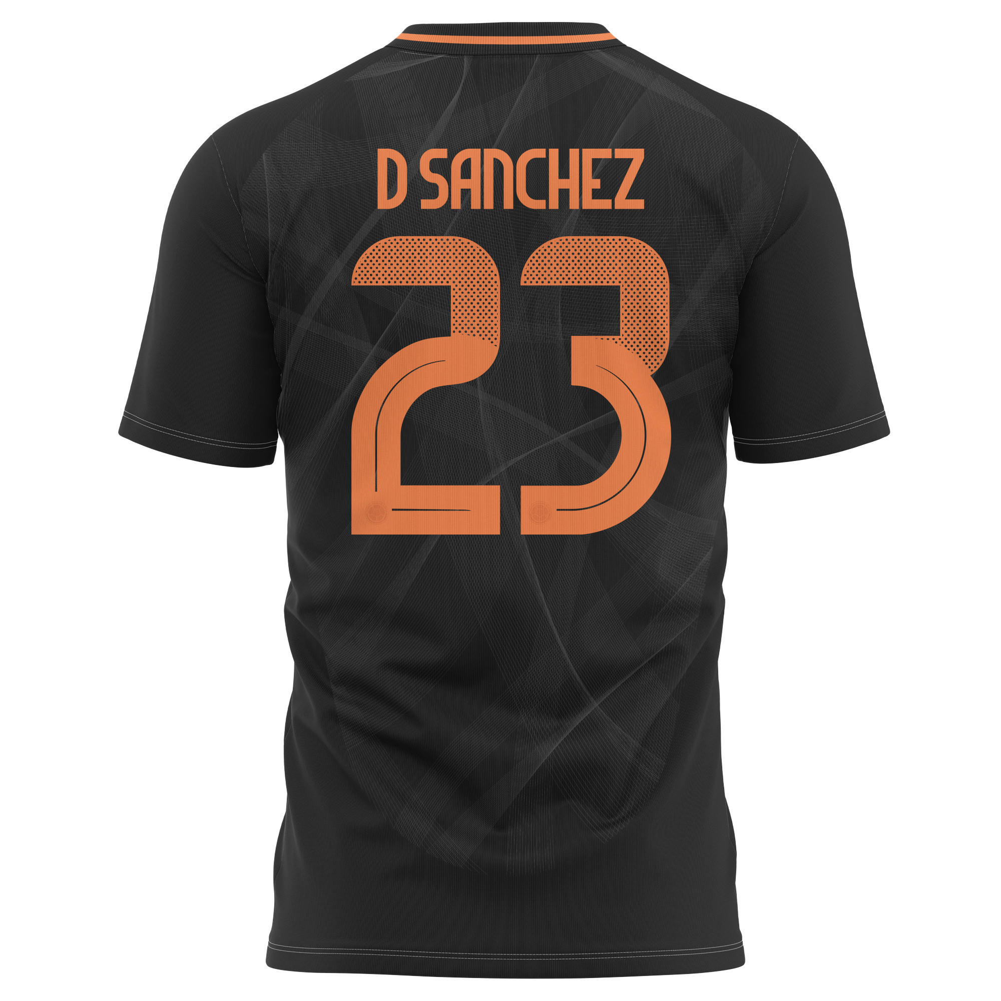Davinson Sánchez 23 Colombia National Team 2024 Away Kits AOP T-shirt - Black