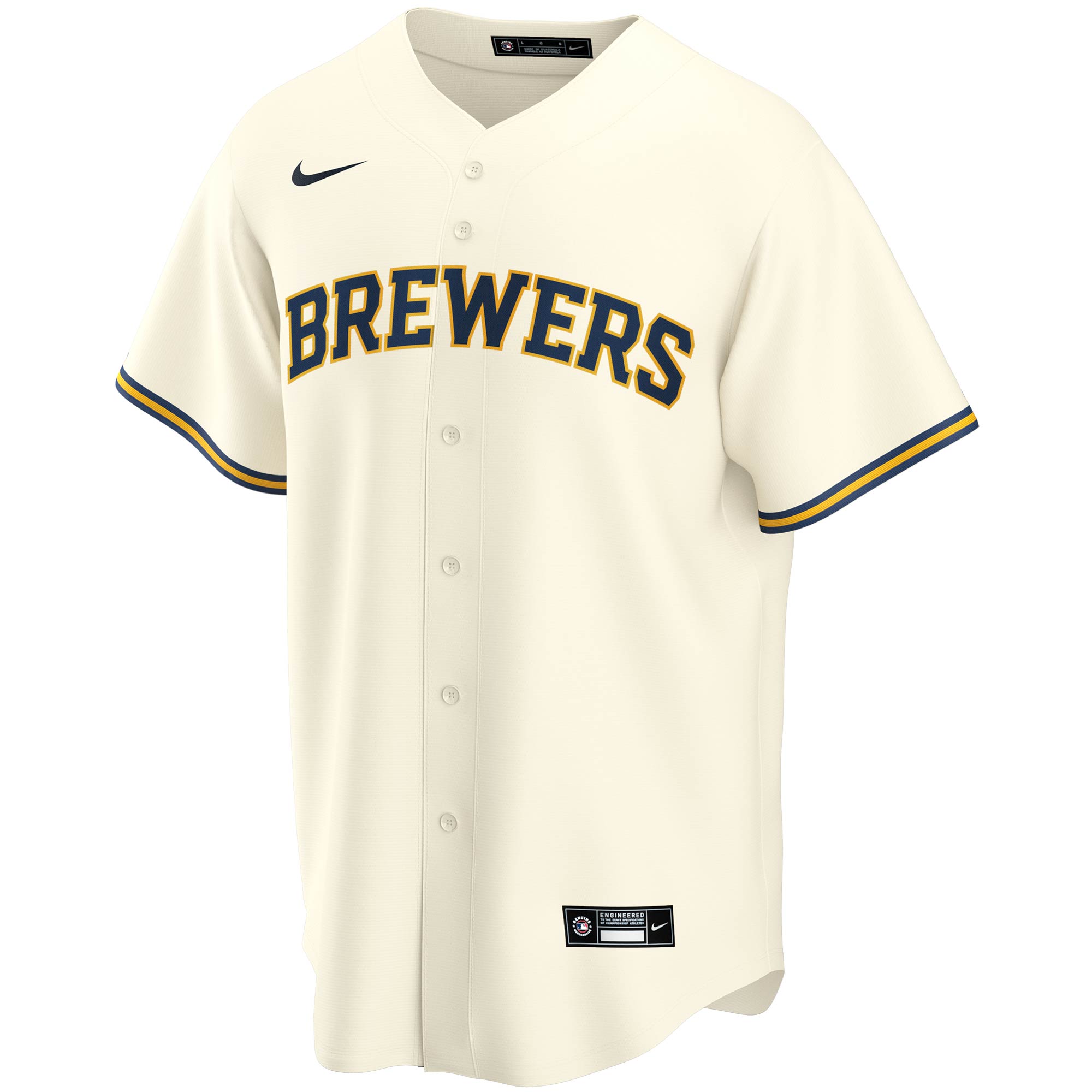 Christian Yelich Milwaukee Brewers  Youth Alternate Replica Player Jersey - Cream