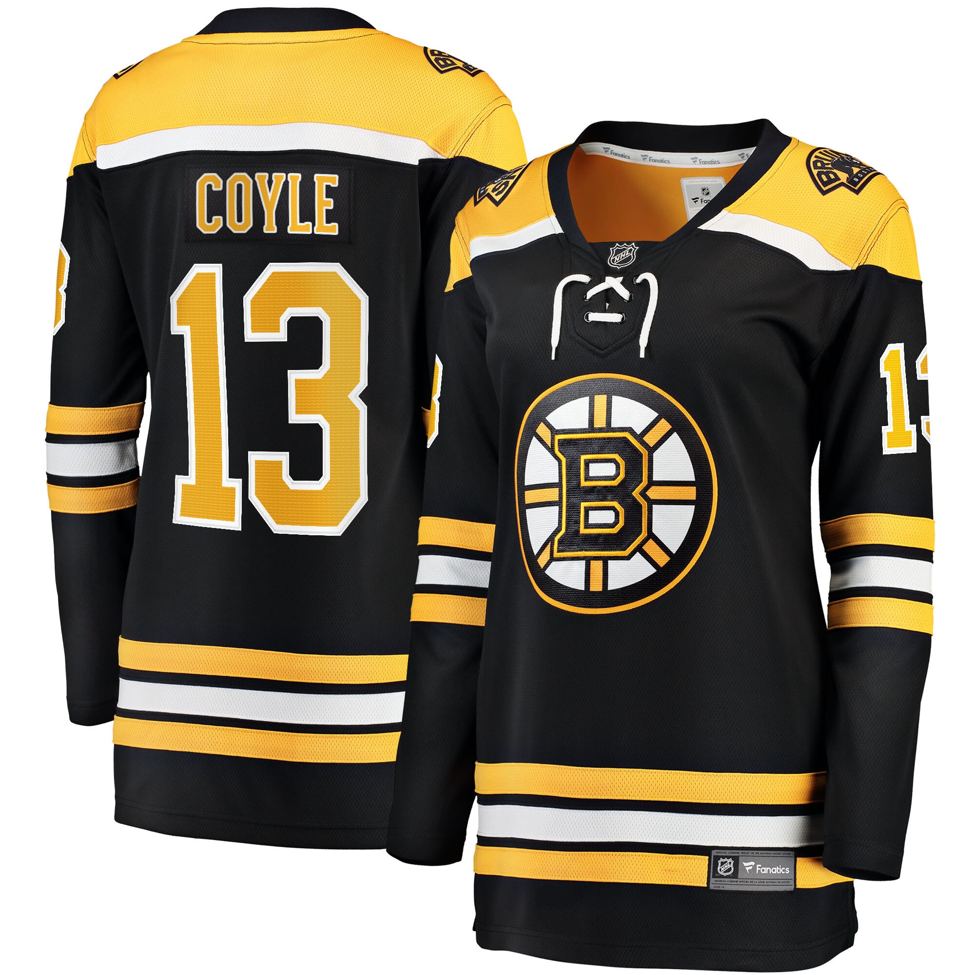 Charlie Coyle Boston Bruins Fanatics Women's Home Breakaway Jersey - Black