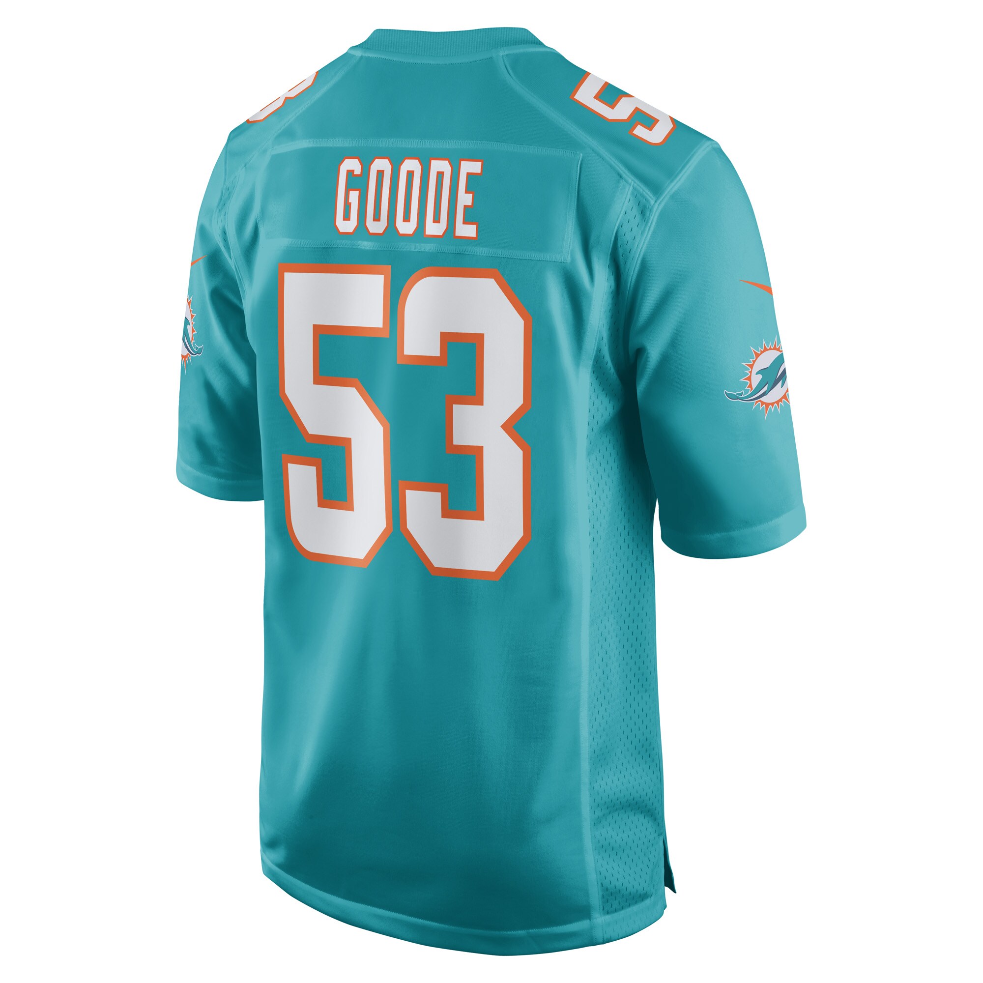 Cameron Goode Miami Dolphins  Game Player Jersey - Aqua