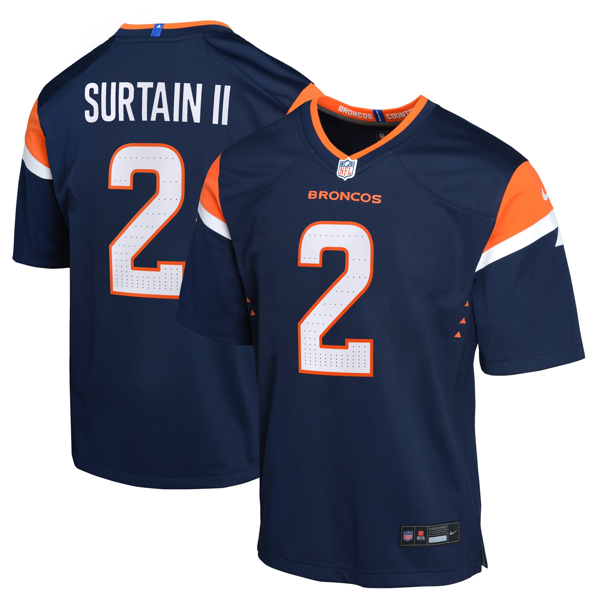 Patrick Surtain II Denver Broncos  Youth Alternate Game Jersey - Navy