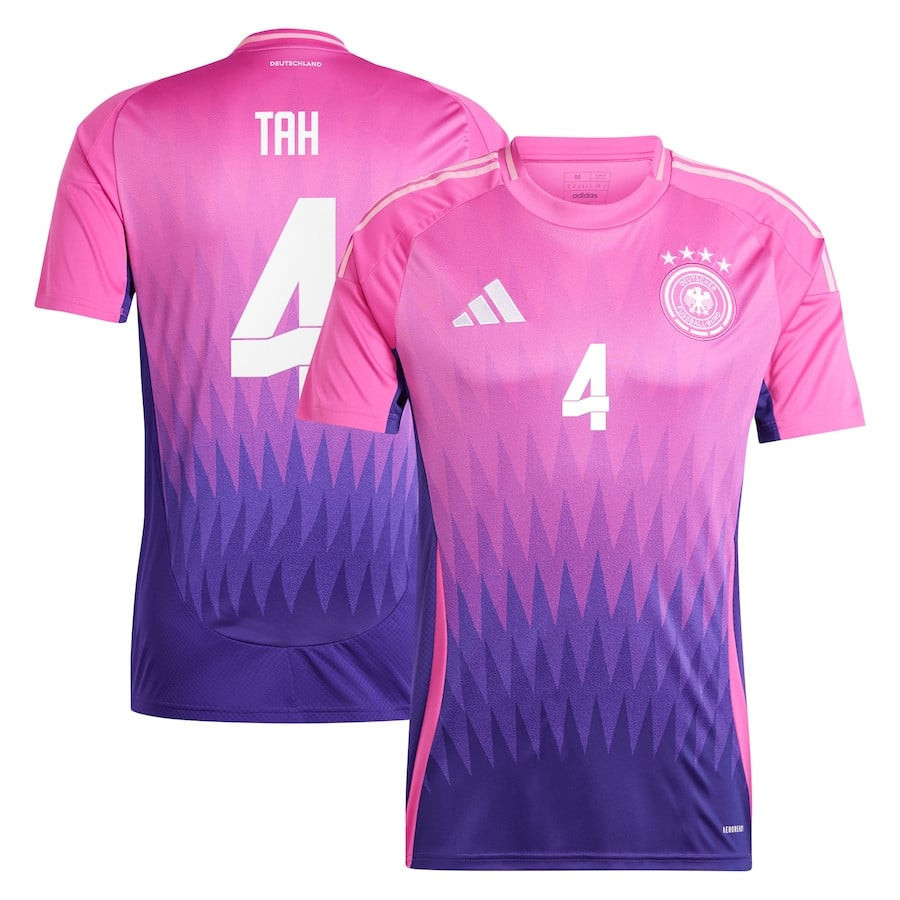 Jonathan Tah 4 Germany National Team 2024 Away Men Jersey - Pink
