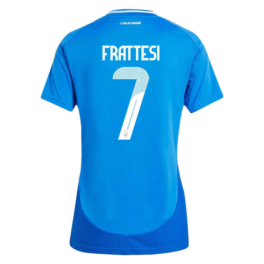 Davide Frattesi 7 Italy National Team 2024/25 Home Women Jersey - Blue