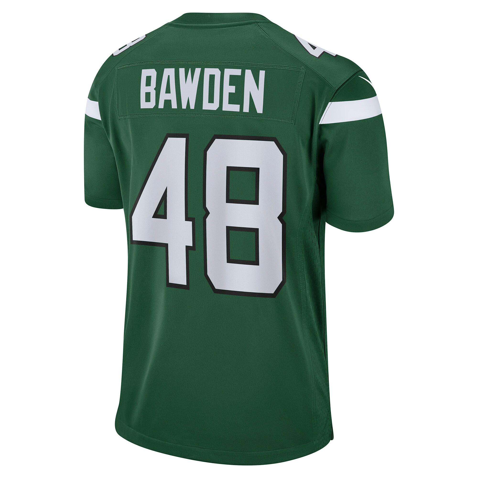 Nick Bawden New York Jets  Game Player Jersey - Gotham Green