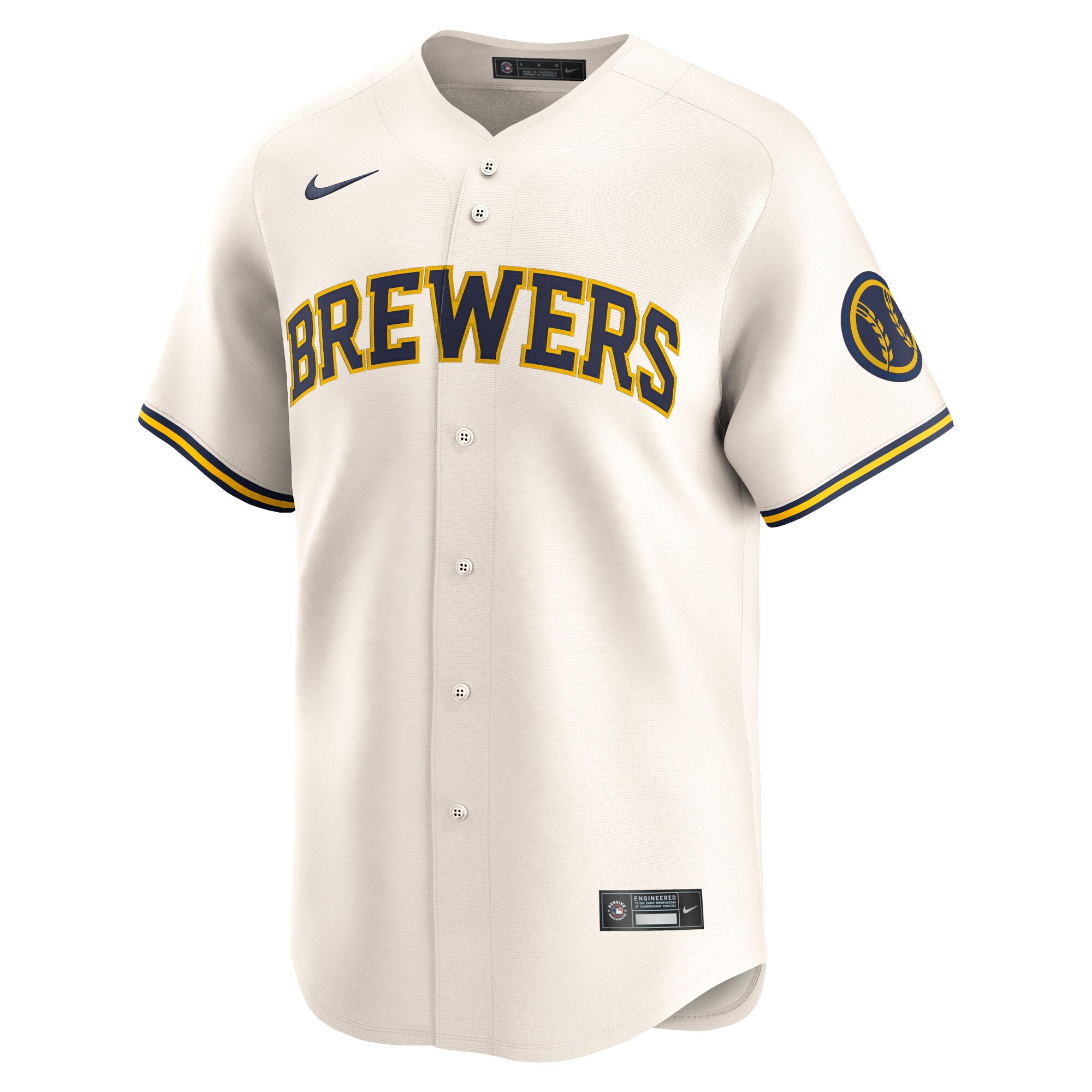Milwaukee Brewers  Home Limited Jersey - Cream