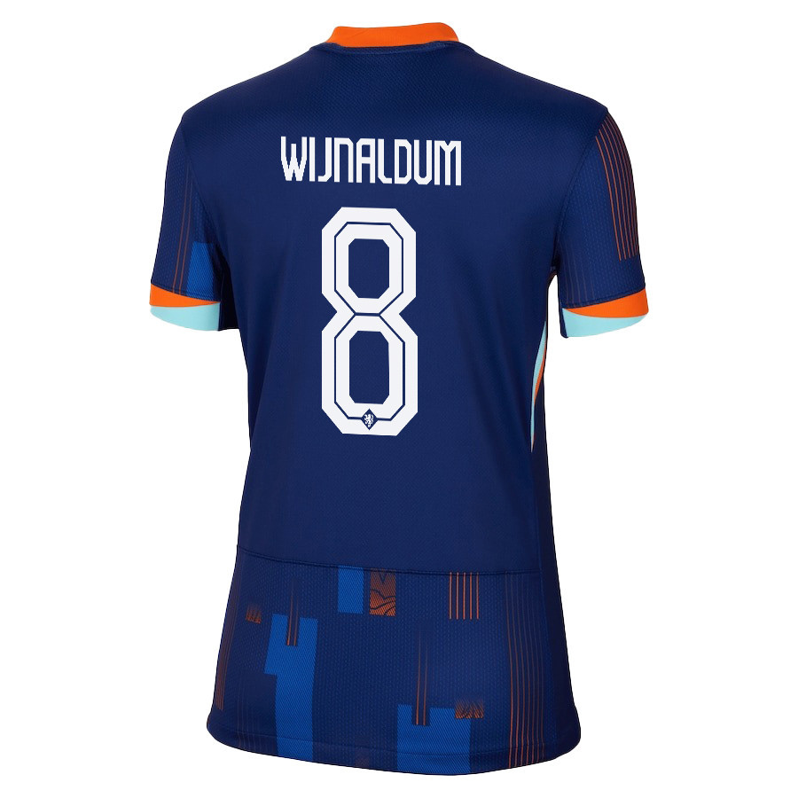 Georginio Wijnaldum 8 Netherlands National Team 2024/25 Away WOMEN Jersey - Navy