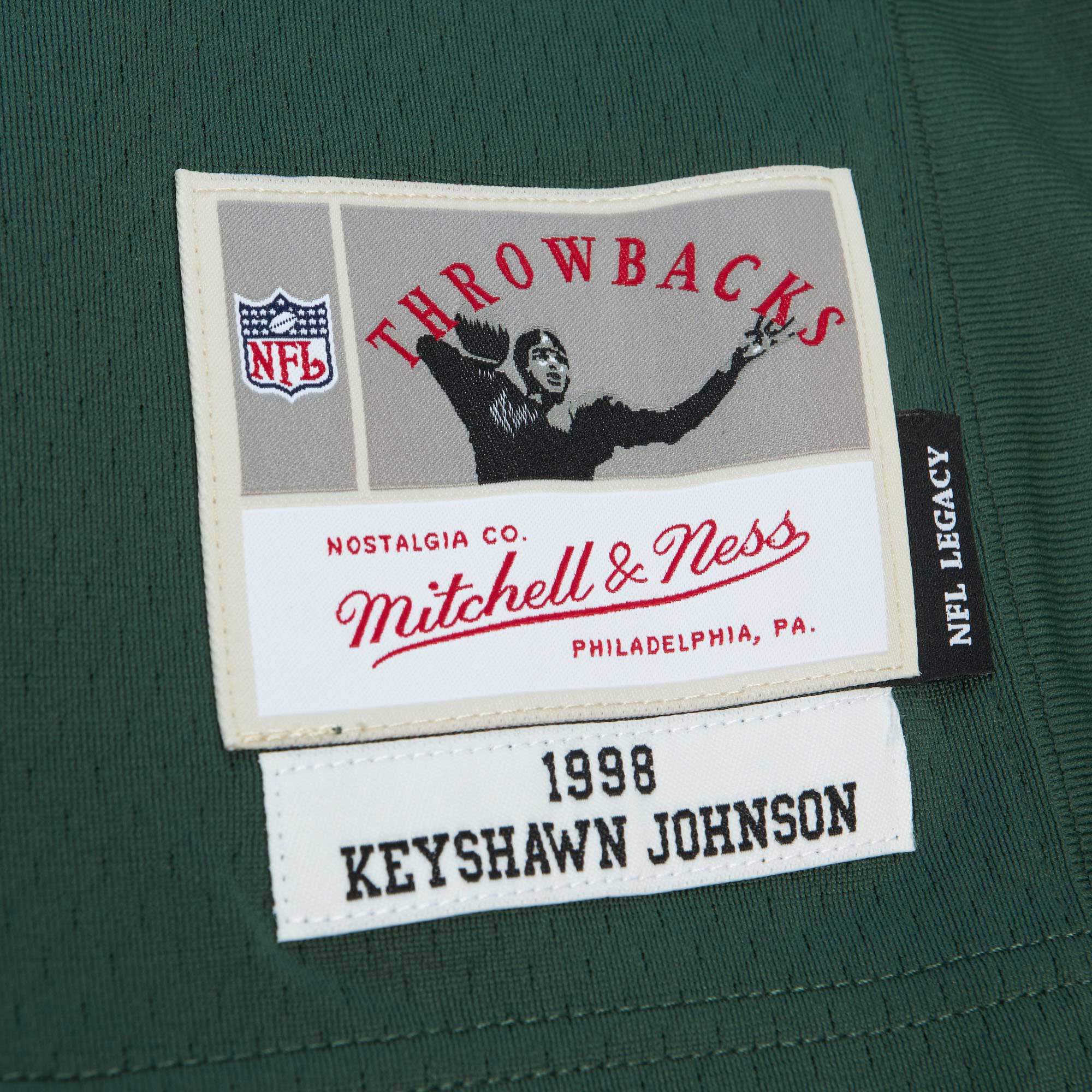 Keyshawn Johnson New York Jets Mitchell & Ness Legacy Replica Jersey - Green