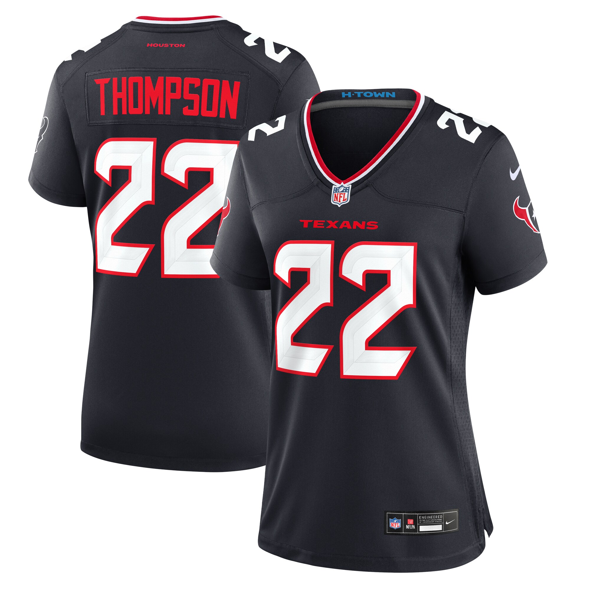 Josh Thompson Houston Texans  Women's Team Game Jersey -  Navy