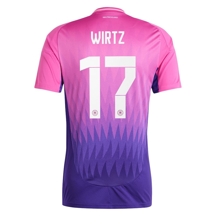 Florian Wirtz 17 Germany National Team 2024 Away Men Jersey - Pink