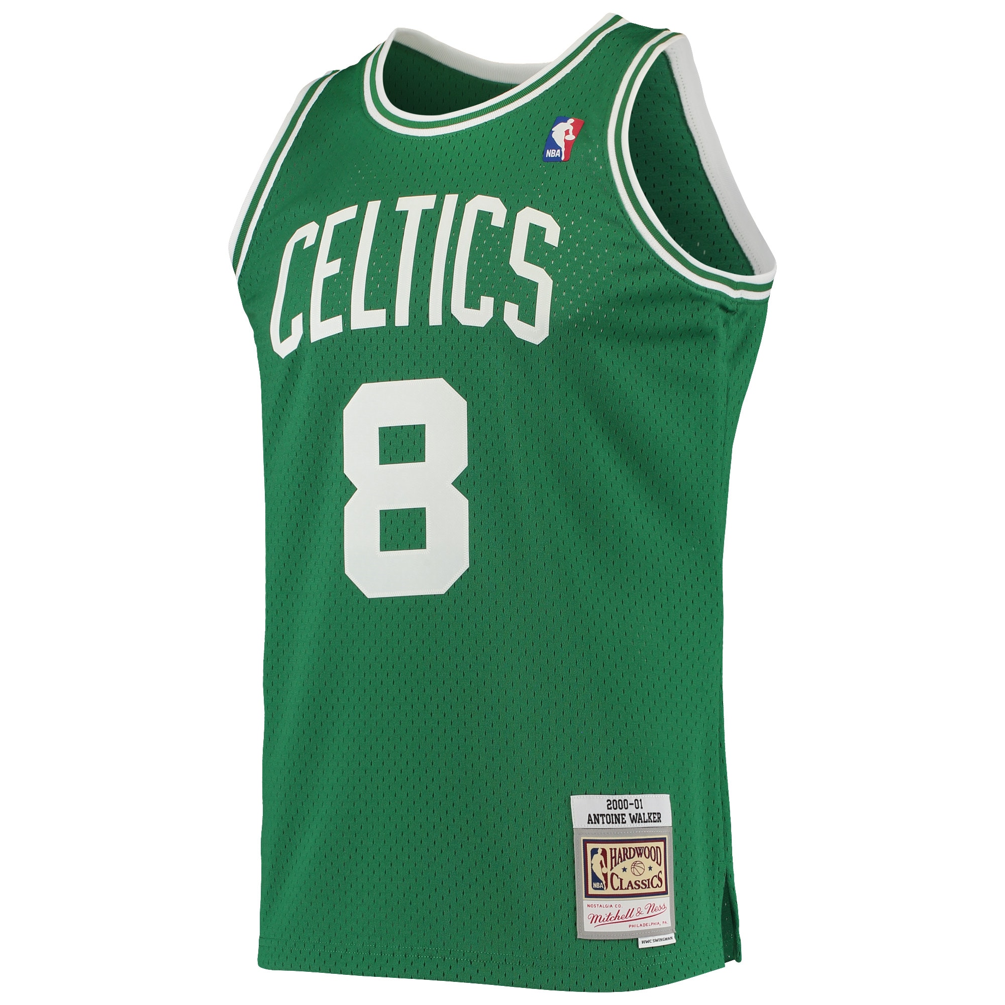 Antoine Walker Boston Celtics Mitchell & Ness 2001\/02 Hardwood Classics Swingman Jersey - Kelly Green