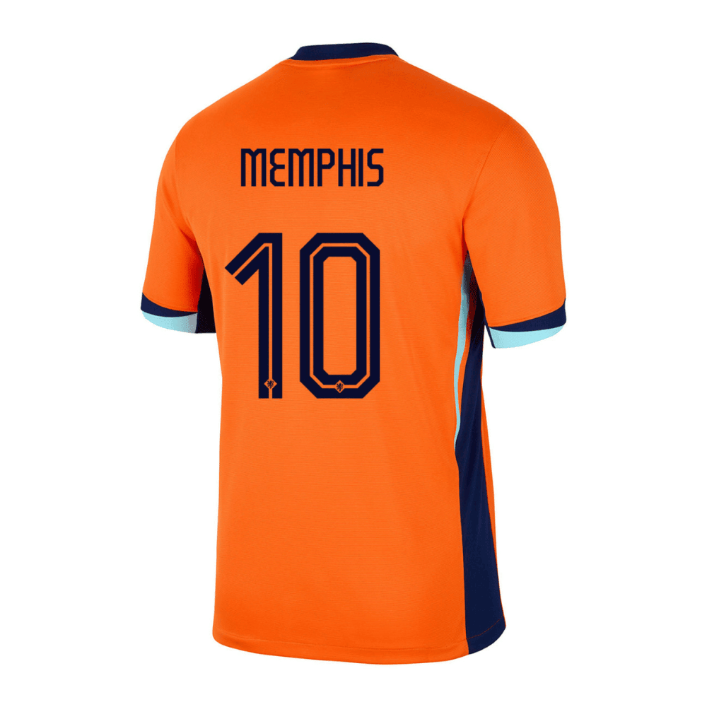 Memphis Depay 10 Netherlands National Team 2024 Home Men Jersey - Orange