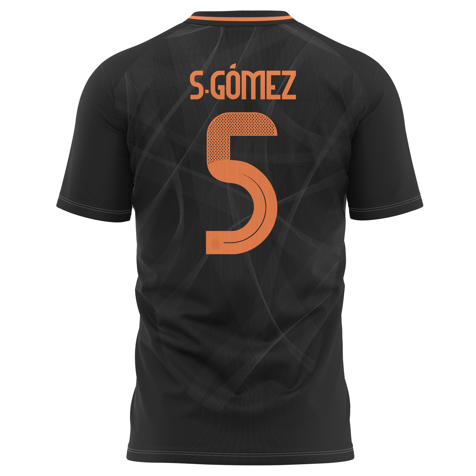 Sebastián Gómez 5 Colombia National Team 2024 Away Kits AOP T-shirt - Black