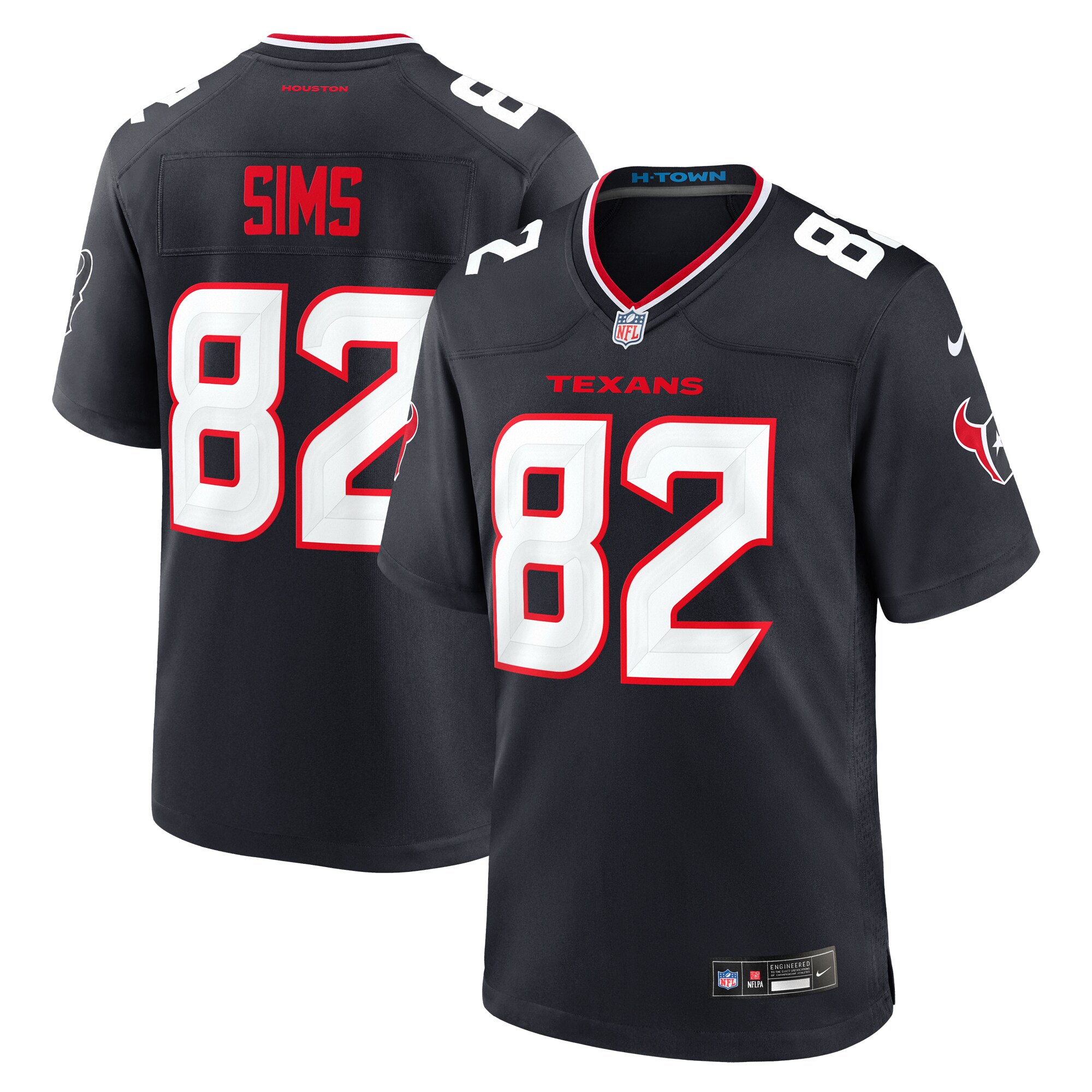 Steven Sims Houston Texans  Team Game Jersey -  Navy