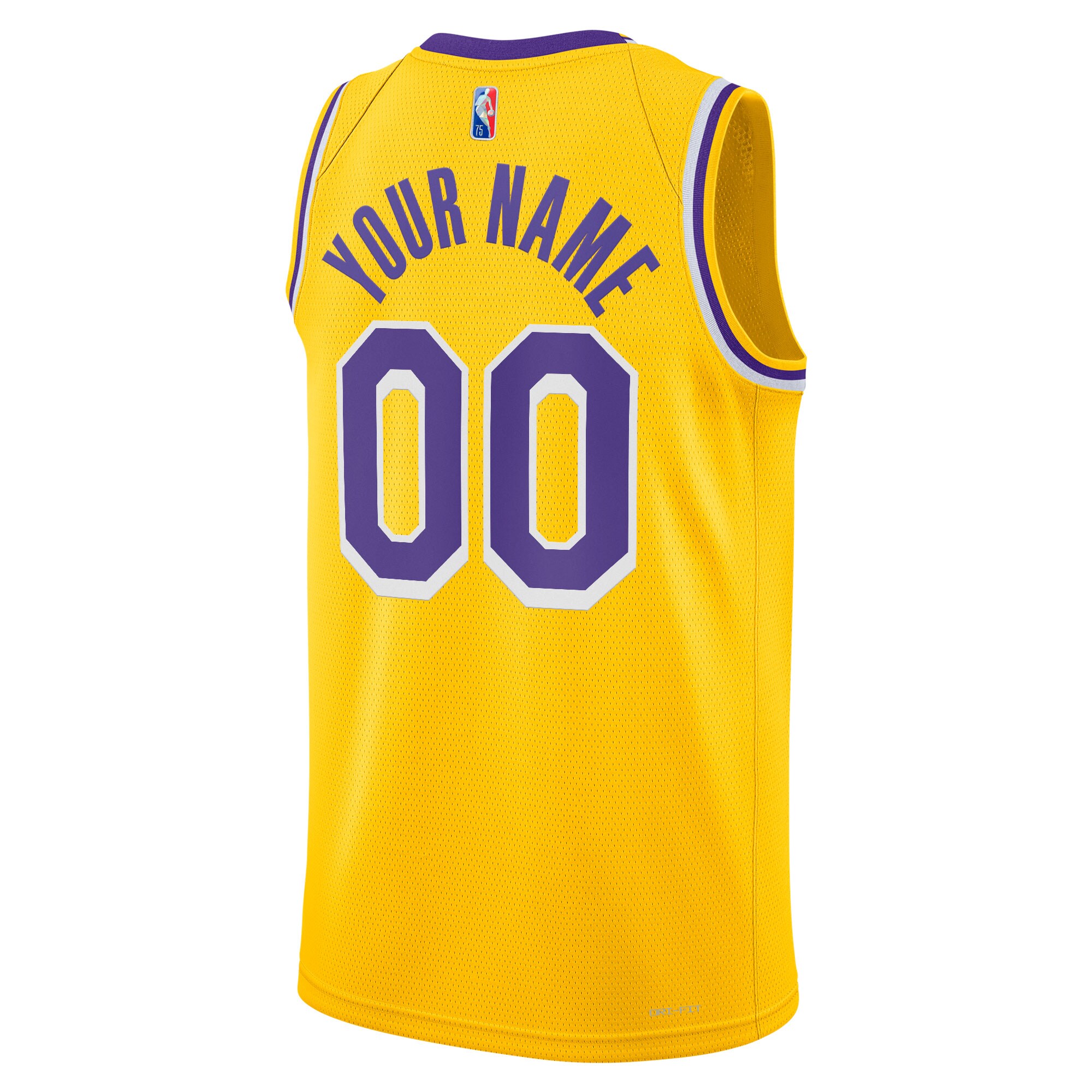 Los Angeles Lakers  2021\/22 Diamond Swingman Custom Jersey - Icon Edition - Gold
