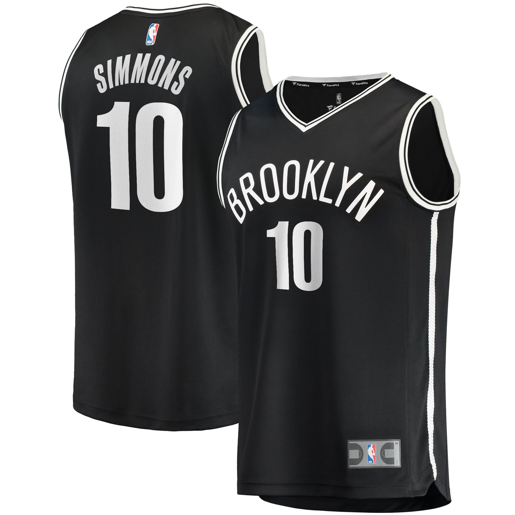 Ben Simmons Brooklyn Nets Fanatics Youth 2021\/22 Fast Break Replica Jersey - Icon Edition - Black