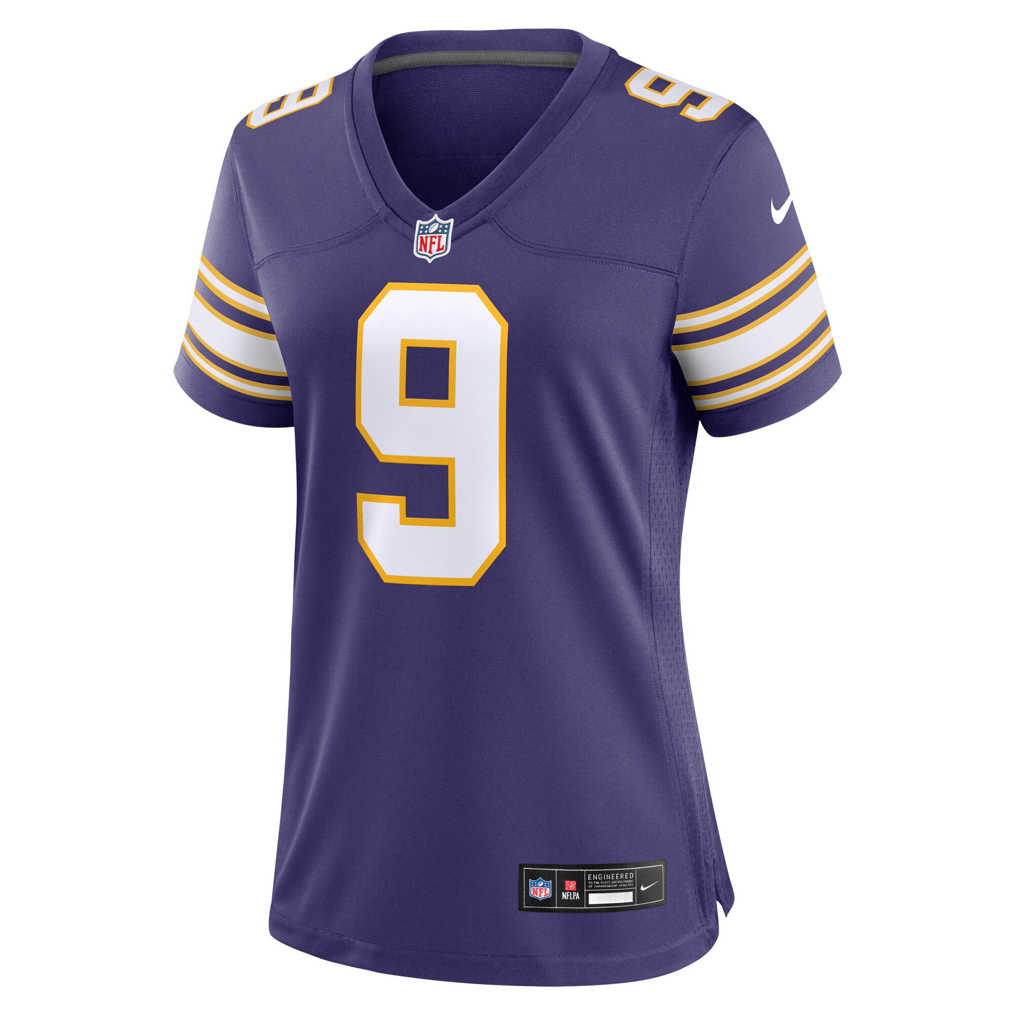 J.J. McCarthy Minnesota Vikings  Women's 2nd Alternate 2024 NFL Draft First Round Pick Player Game Jersey - Purple