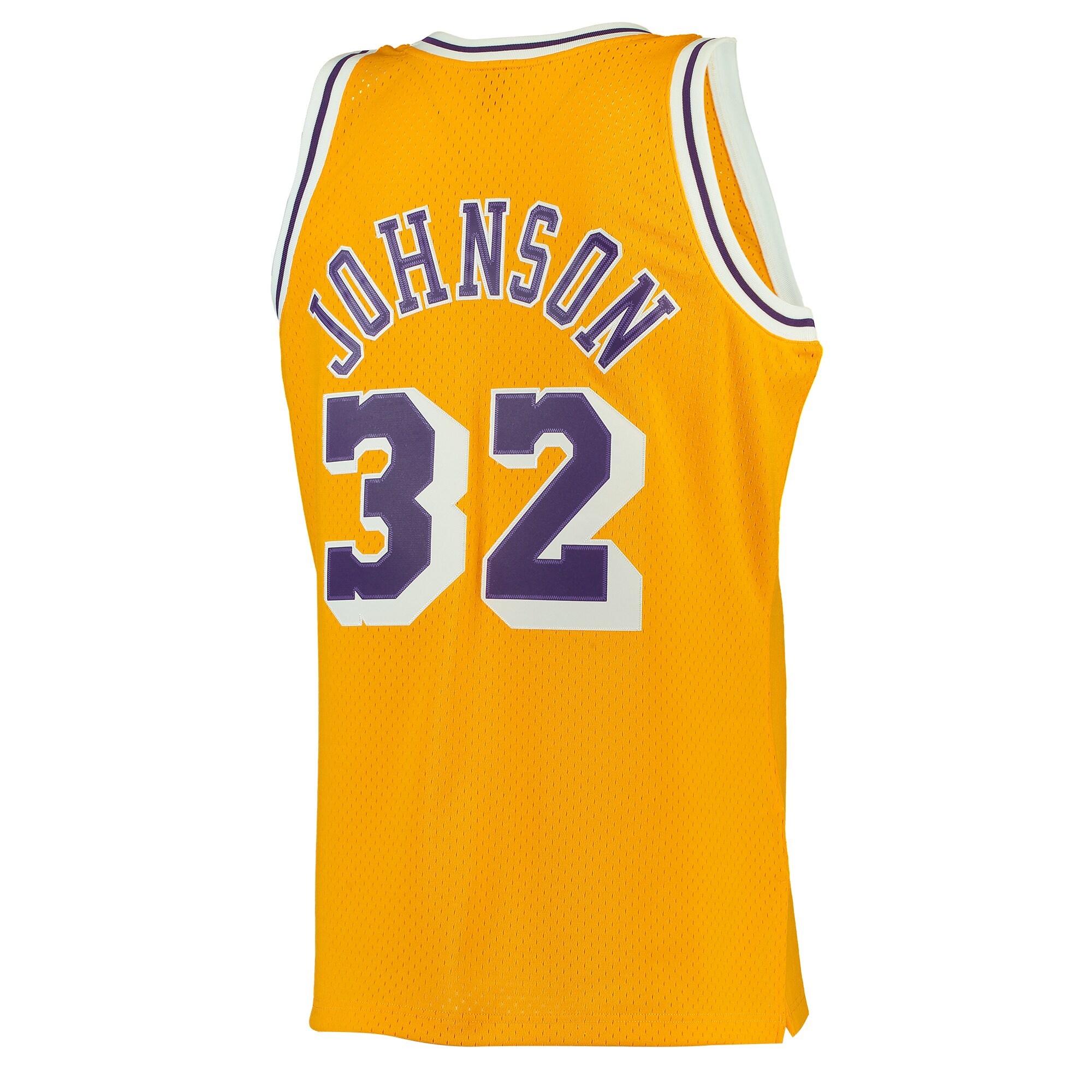 Magic Johnson Los Angeles Lakers Mitchell & Ness 1984\/85 Hardwood Classics Swingman Jersey - Gold