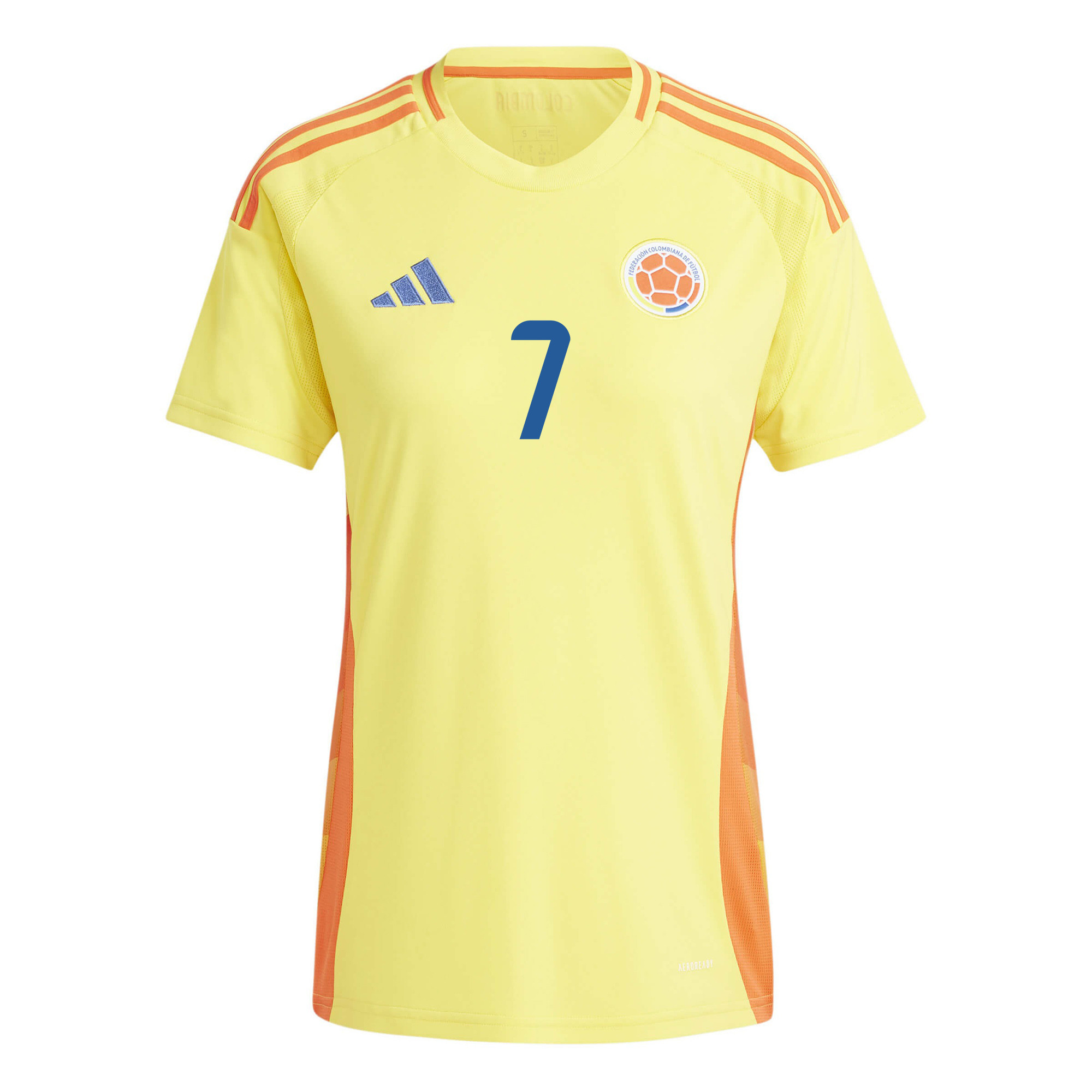 Luis Díaz 7 Colombia National Team 2024/25 Home Women Jersey - Yellow