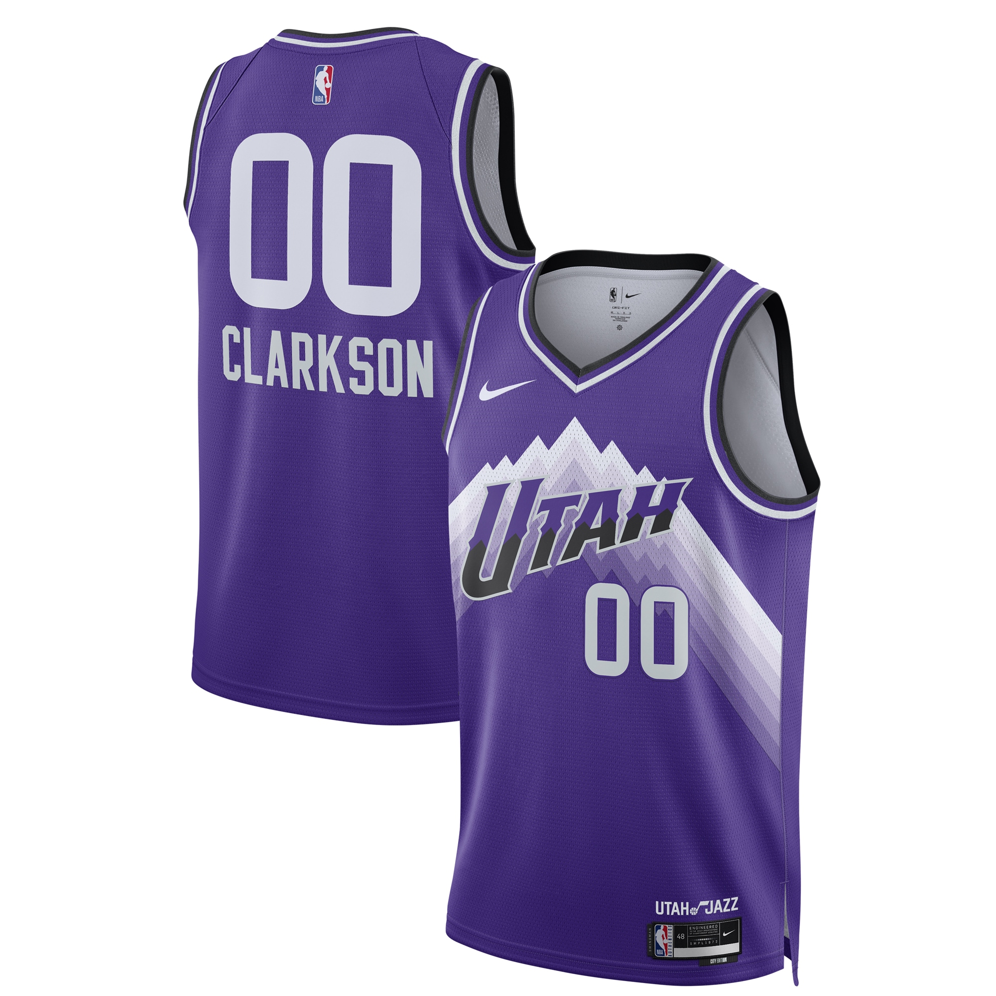 Jordan Clarkson Utah Jazz  Unisex 2023\/24 Swingman Jersey - Purple - City Edition