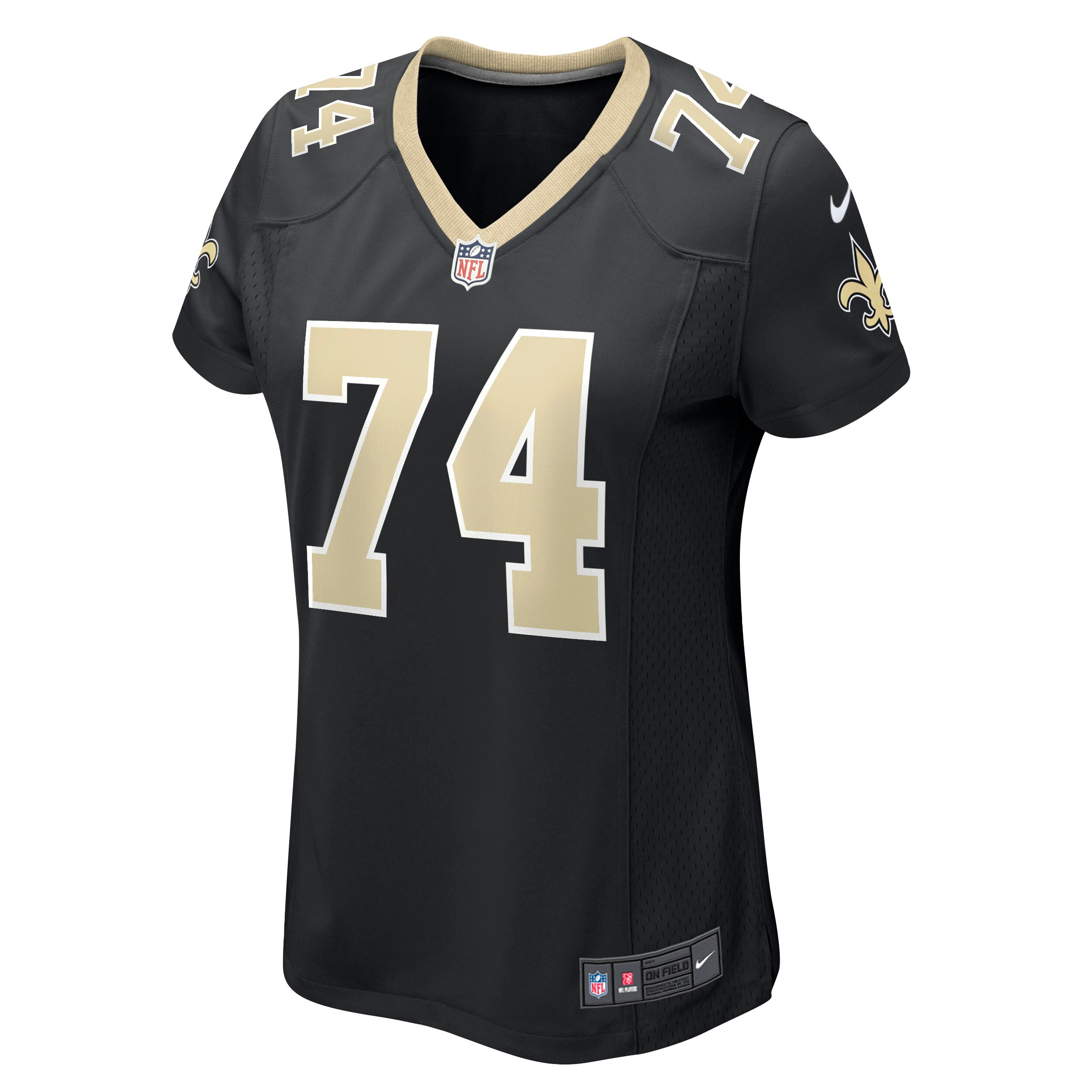 James Hurst New Orleans Saints  Women's Game Jersey - Black