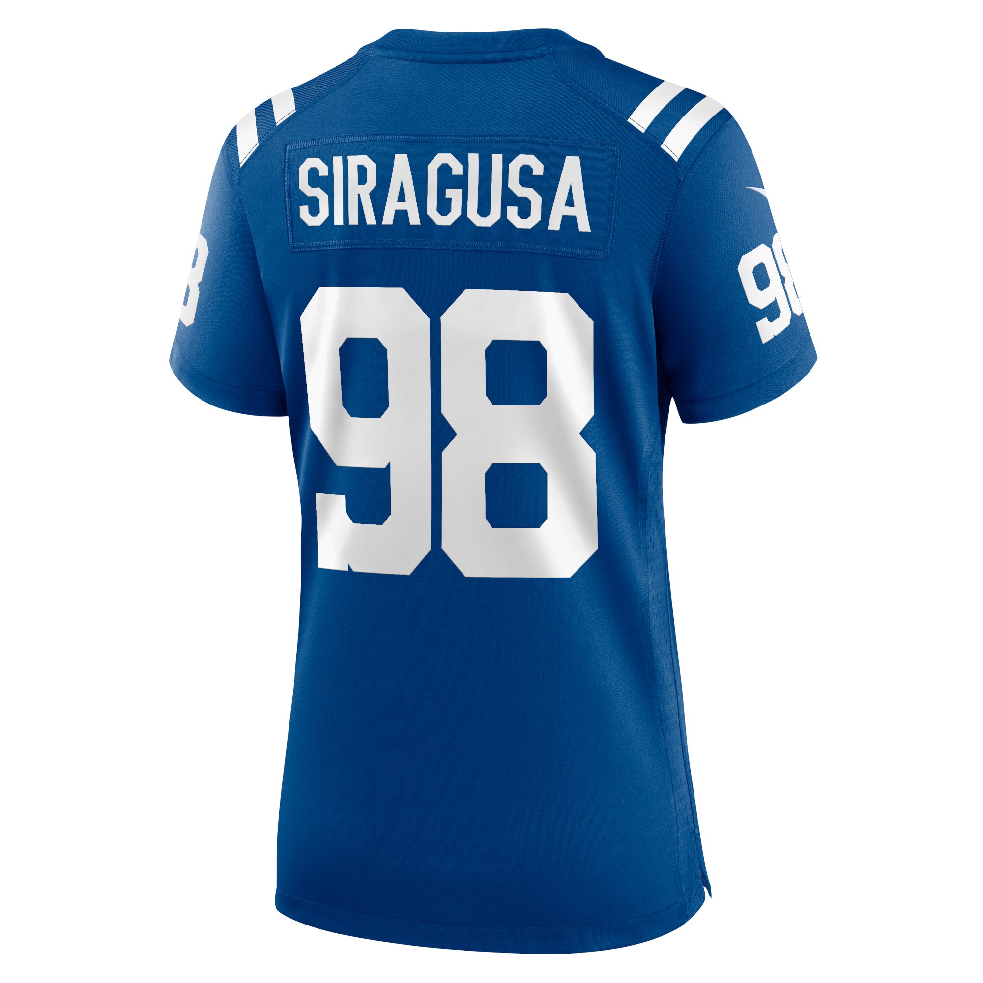 Tony Siragusa Indianapolis Colts  Women's Game Retired Player Jersey - Royal