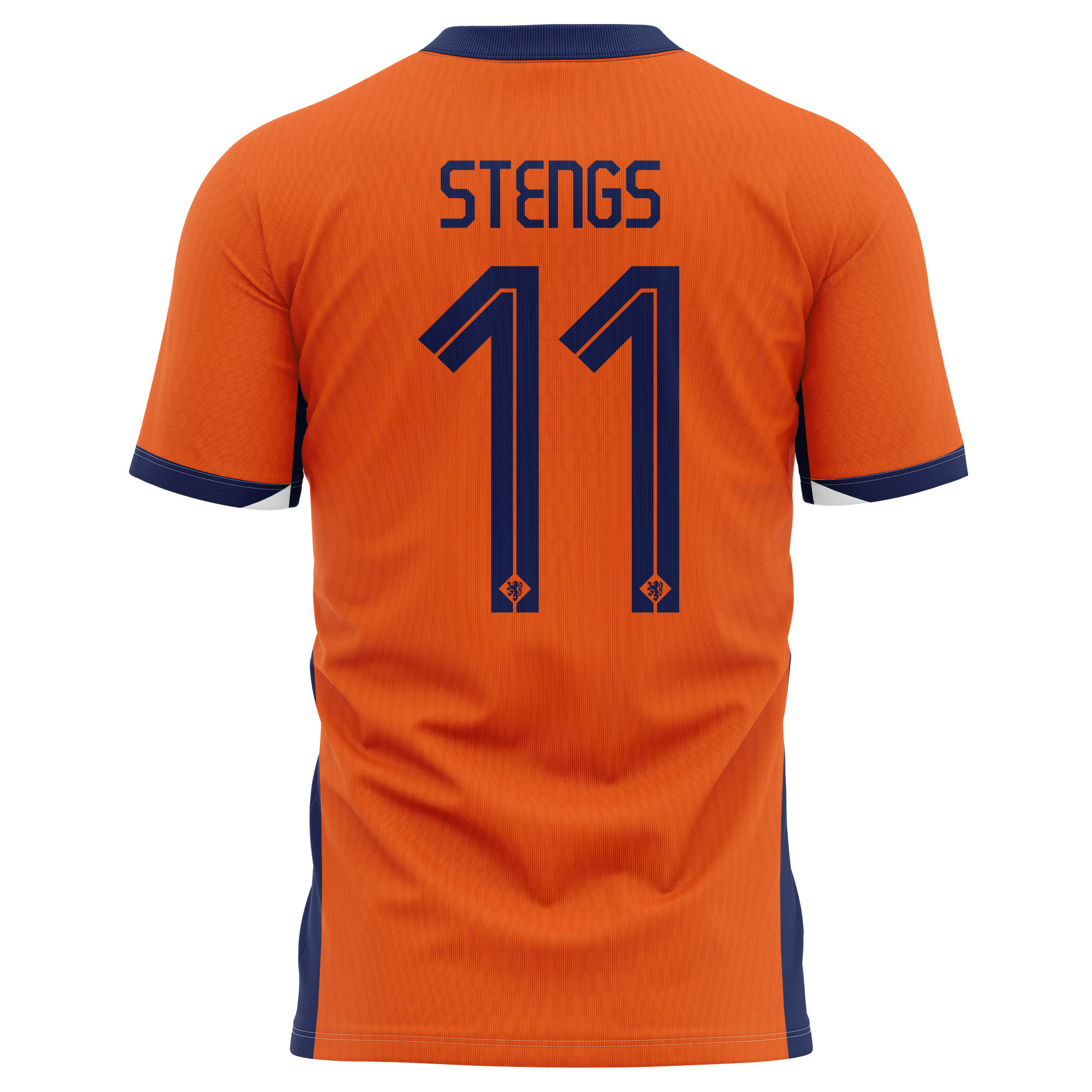 Calvin Stengs 11 Netherlands National Team 2024 Home Kits AOP T-shirt - Orange