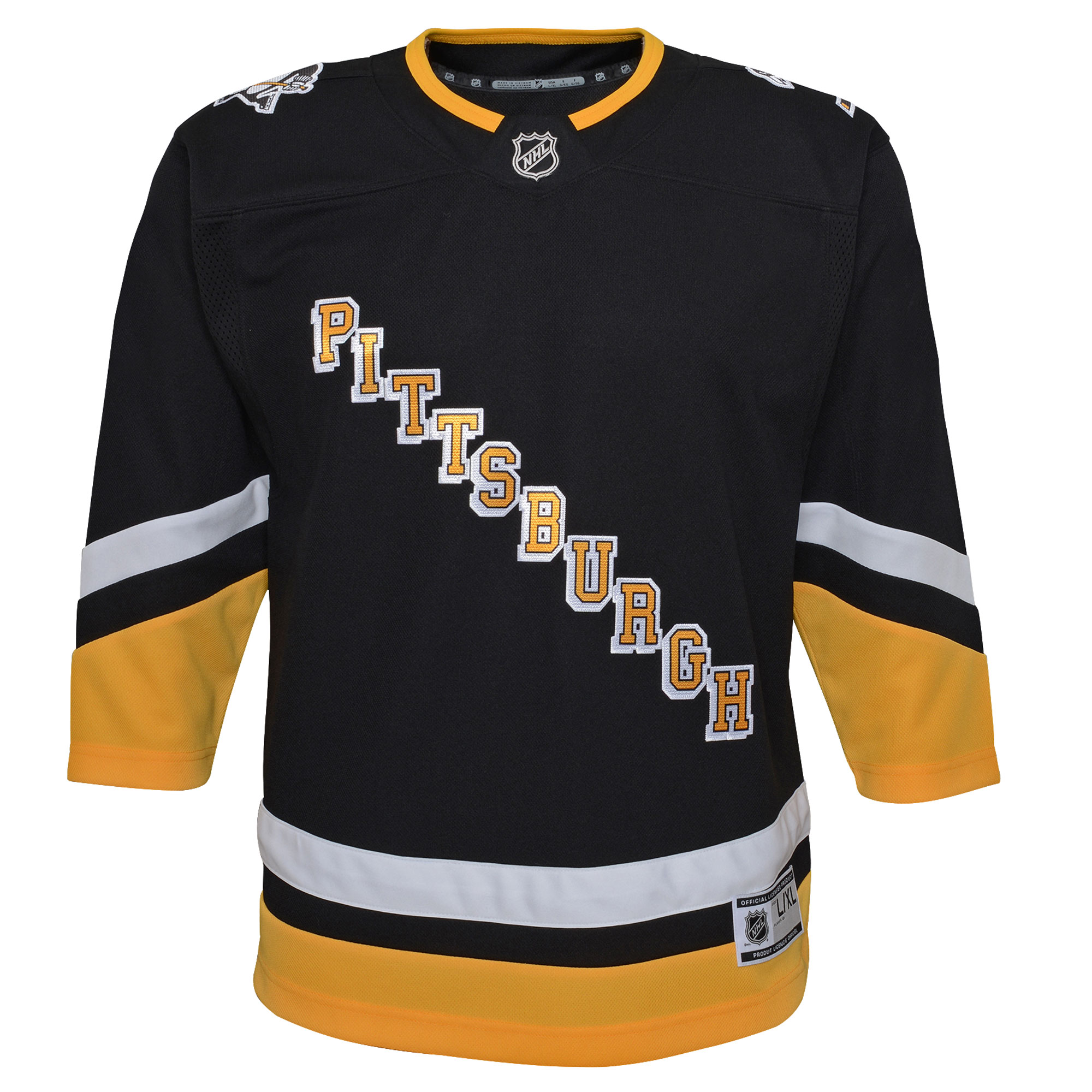 Pittsburgh Penguins Youth 2021\/22 Alternate Premier Jersey - Black