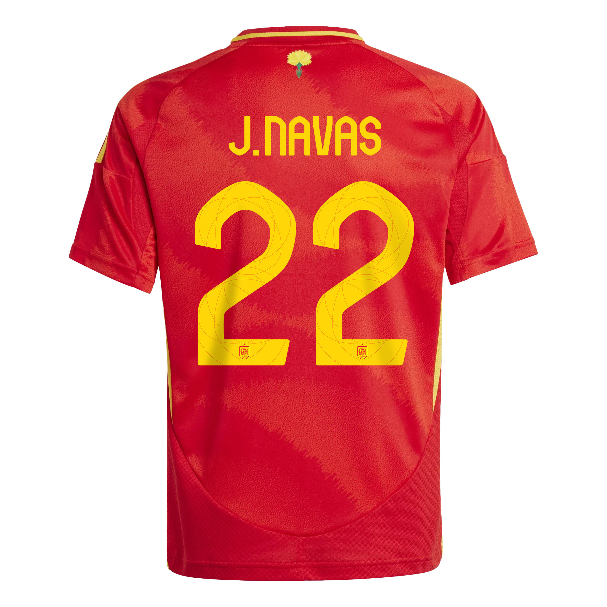 Jesús Navas 22 Spain National Team 2024 Home YOUTH Jersey - Red