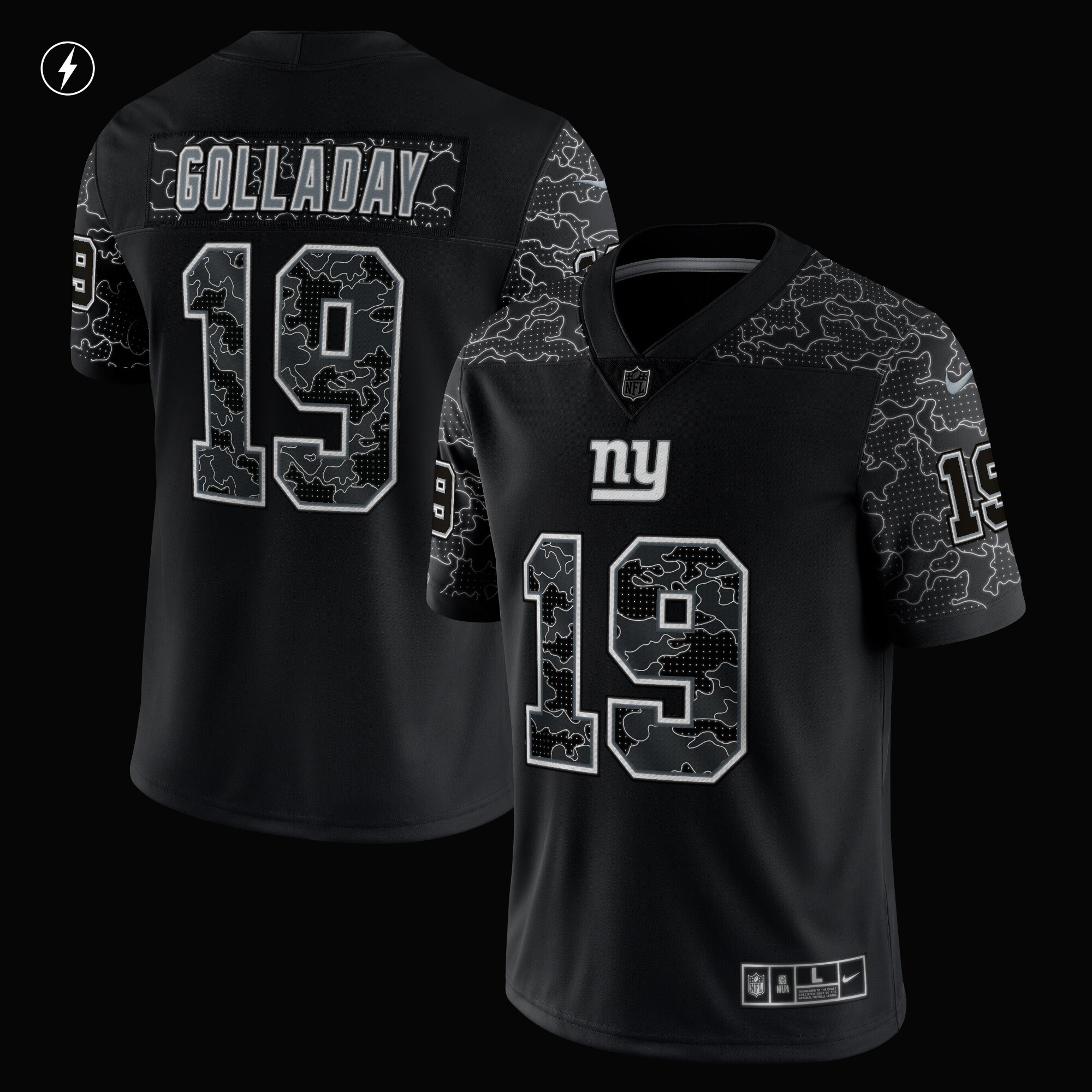 Kenny Golladay New York Giants  RFLCTV Limited Jersey - Black