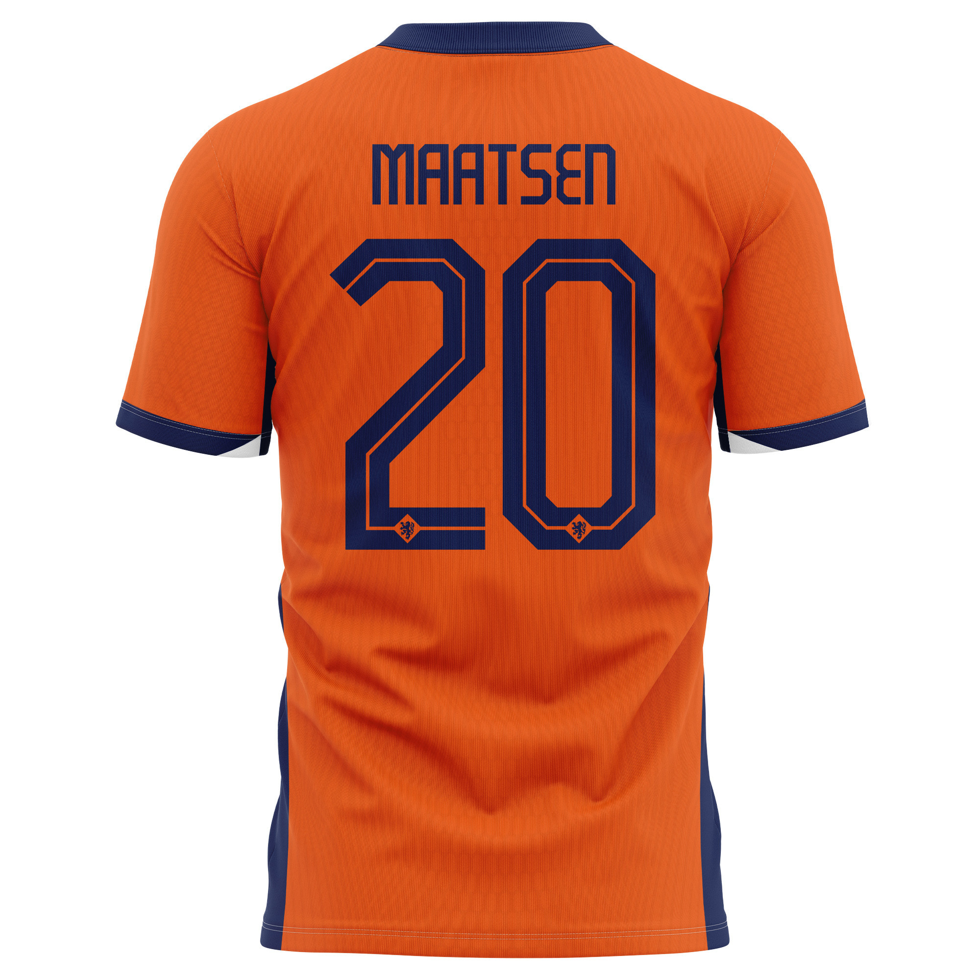 Ian Maatsen 20 Netherlands National Team 2024 Home Kits AOP T-shirt - Orange
