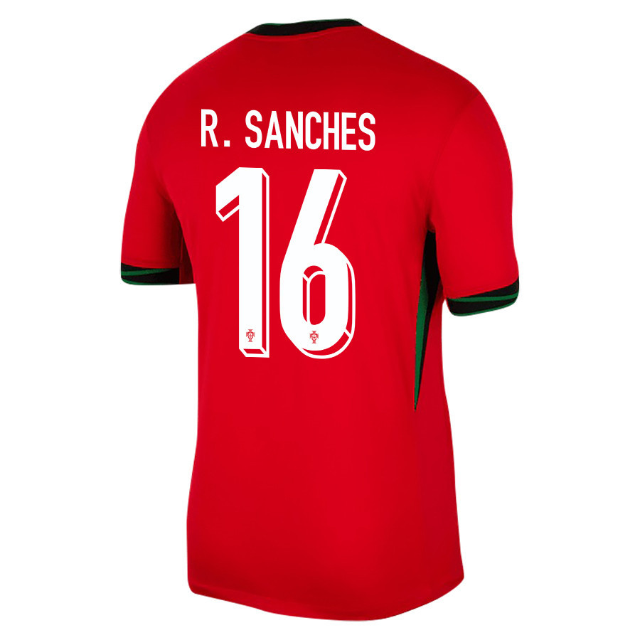 Renato Sanches 16 Portugal National Team 2024/25 Home Men Jersey - Red