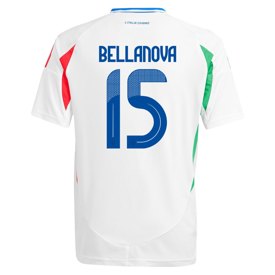 Raoul Bellanova 15 Italy National Team 2024/25 Away YOUTH Jersey - White