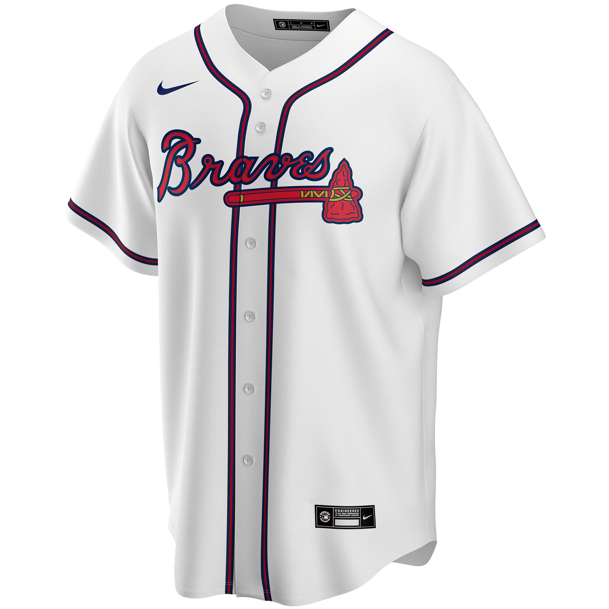 Atlanta Braves  Home Pick-A-Player Retired Roster Replica Jersey - White