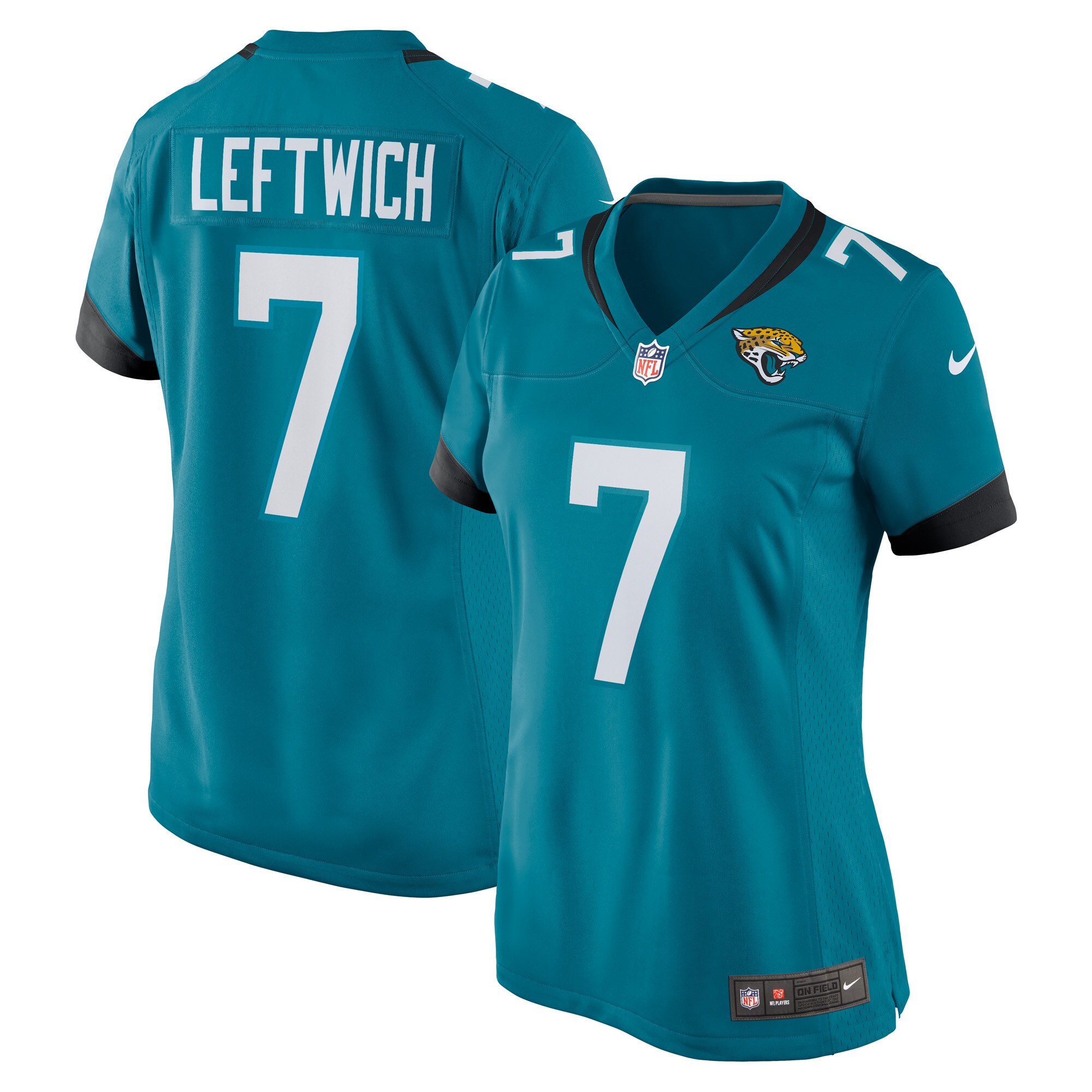 Byron Leftwich Jacksonville Jaguars  Women's Retired Player Game Jersey - Teal