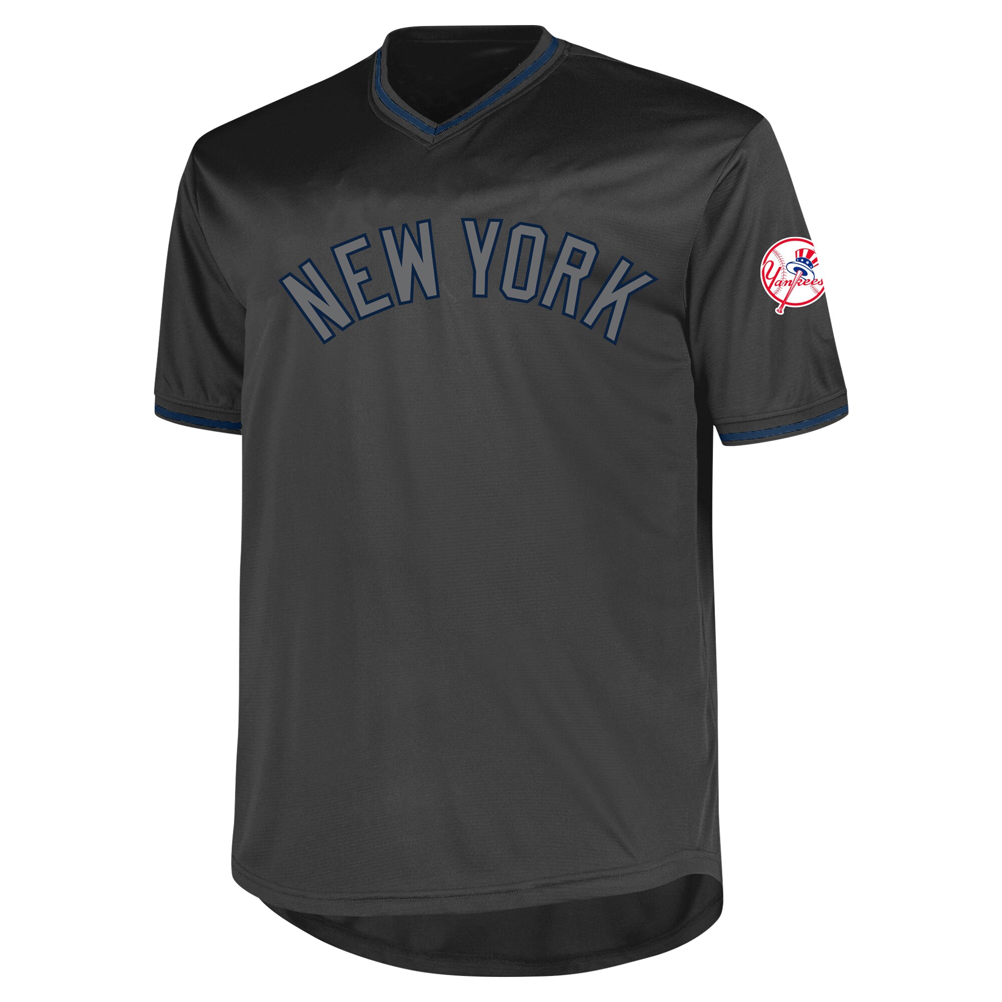 New York Yankees Profile Big & Tall Pop Fashion Jersey - Charcoal