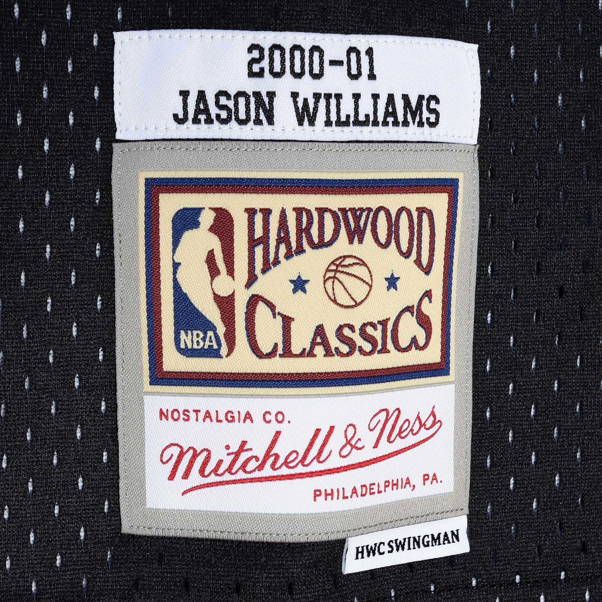 Jason Williams Sacramento Kings Mitchell & Ness Hardwood Classics 2000\/01 Split Swingman Jersey - Purple\/Black