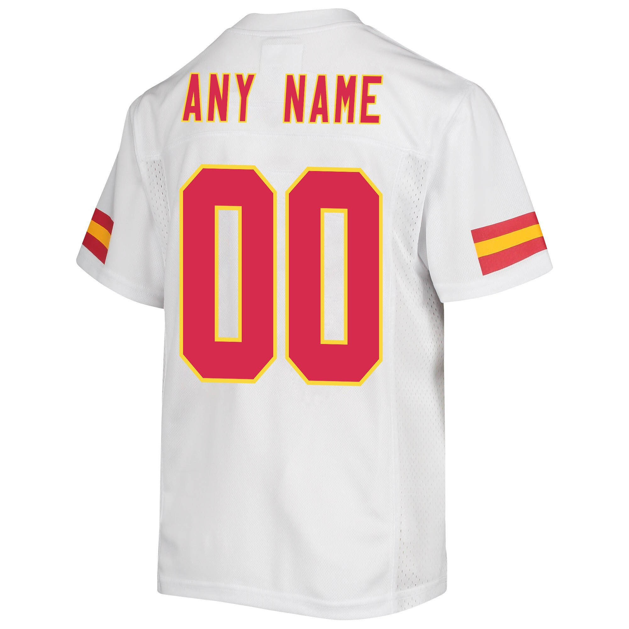 Custom Kansas City Chiefs Super Bowl LVII Champions 3 Stars Youth Game Jersey - White