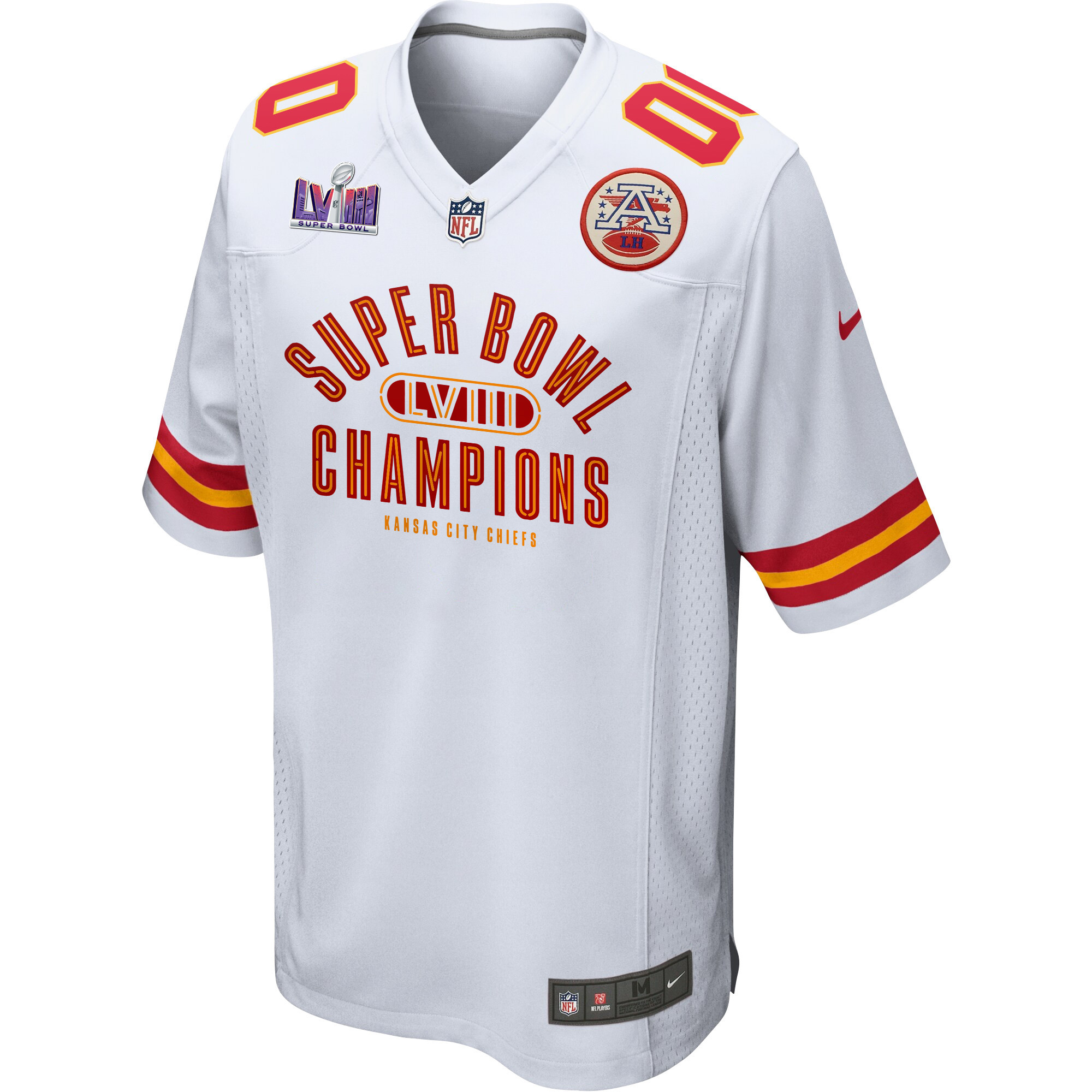 Kansas City Chiefs Super Bowl LVIII Champions Under The Lights Game Custom Men Jersey - White