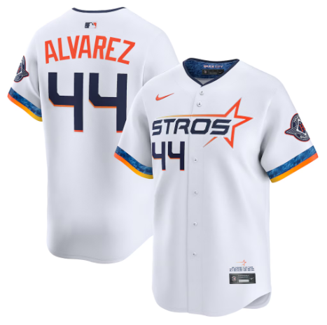 Houston Astros Yordan Alvarez White 2025 City Connect Limited Player Jersey