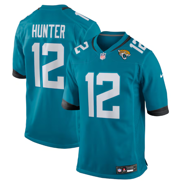 Jacksonville Jaguars Travis Hunter Teal 2025 NFL Draft First Round Pick Game Jersey