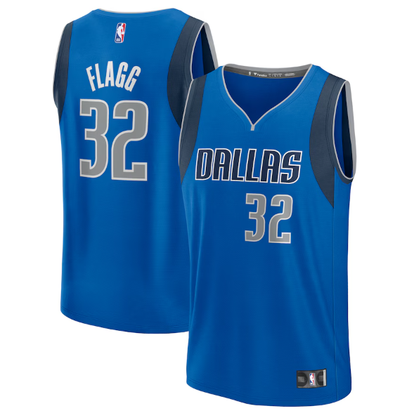 Dallas Mavericks Cooper Flagg Fanatics Blue 2025 Draft First Round Pick Fast Break Replica Jersey - Icon Edition