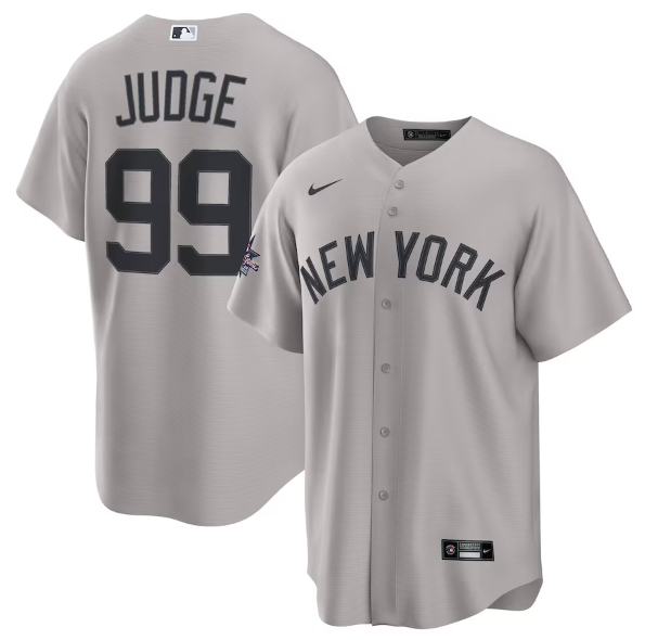 New York Yankees Aaron Judge Gray 2025 MLB All-Star Game Road Limited Player Jersey