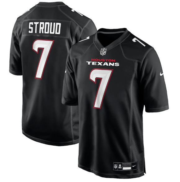 Houston Texans C.J. Stroud Carbon Black Fashion Jersey