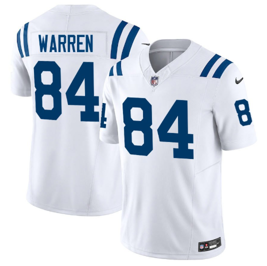 Men's Youth Women's Indianapolis Colts Tyler Warren White 2025 Draft First Round Pick Game Jersey