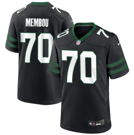 Men's Youth Women's New York Jets Armand Membou Black 2025 Draft First Round Pick Game Jersey