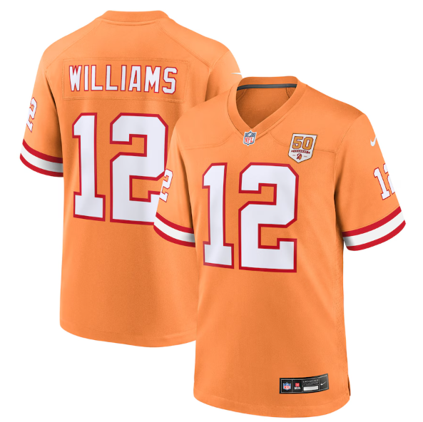 Men's Youth women's Tampa Bay Buccaneers Doug Williams Creamsicle 50th Season Game Jersey