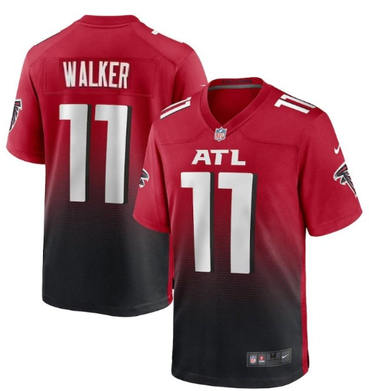 Men's Youth Women's Atlanta Falcons Jalon Walker Bed 2025 Draft First Round Pick Game Jersey