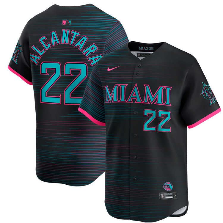 Sandy Alcantara Miami Marlins City Connect 2.0 Limited Jersey